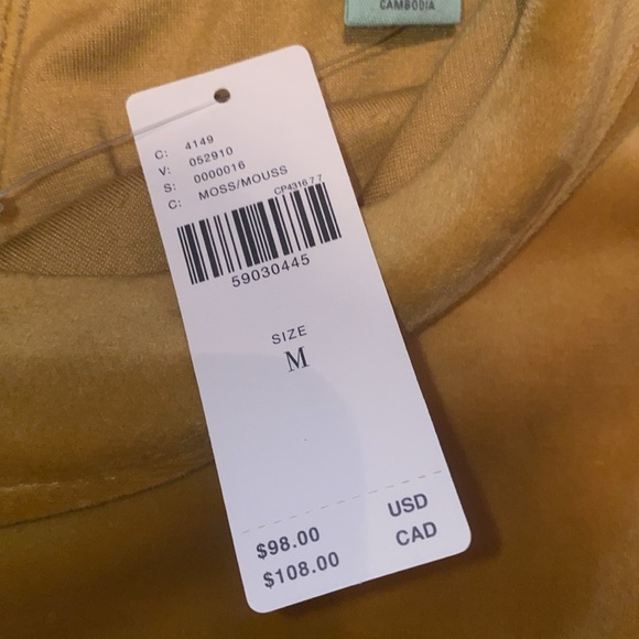 Anthropologie Saturday Sunday Linda Yellow Velvet Jogger Jumpsuit - Picture 5 of 6